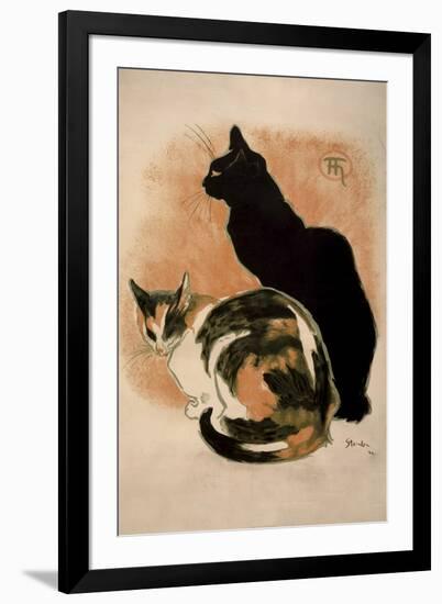 Steinlen, Two Cats-null-Framed Giclee Print