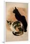 Steinlen, Two Cats-null-Framed Giclee Print