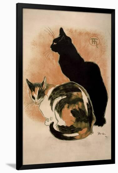 Steinlen, Two Cats-null-Framed Giclee Print