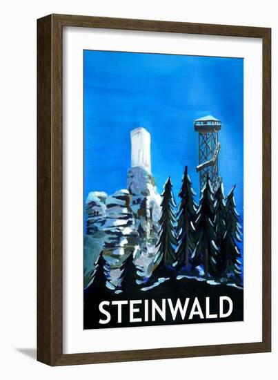 Steinwald Retro Poster Bavaria Upper Palatinate-Markus Bleichner-Framed Art Print