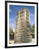 Stela A Dating From 731 AD, Copan Archaeological Park, UNESCO World Heritage Site, Honduras-Richard Maschmeyer-Framed Photographic Print