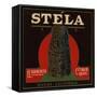 Stela Brand - Rivera, California - Citrus Crate Label-Lantern Press-Framed Stretched Canvas