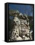 Stela D Dating From 736 Ad, Copan Archaeological Park, UNESCO World Heritage Site, Honduras-null-Framed Stretched Canvas