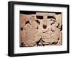 Stela Depicting a Woman Presenting a Jaguar Mask to a Priest, from Yaxchilan-Mayan-Framed Giclee Print