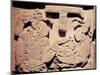 Stela Depicting a Woman Presenting a Jaguar Mask to a Priest, from Yaxchilan-Mayan-Mounted Giclee Print
