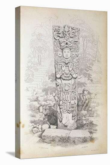 Stela P at Copan, Honduras-Frederick Catherwood-Stretched Canvas