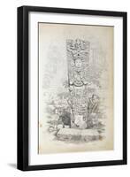 Stela P at Copan, Honduras-Frederick Catherwood-Framed Giclee Print