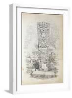 Stela P at Copan, Honduras-Frederick Catherwood-Framed Giclee Print