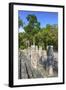 Stelae in Front of Structure 2, Calakmul Mayan Archaeological Site, Campeche, Mexico, North America-Richard Maschmeyer-Framed Photographic Print