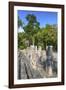 Stelae in Front of Structure 2, Calakmul Mayan Archaeological Site, Campeche, Mexico, North America-Richard Maschmeyer-Framed Photographic Print