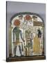 Stèle de la dame Taperet adorant le dieu Rê-Horakhty-null-Stretched Canvas