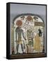 Stèle de la dame Taperet adorant le dieu Rê-Horakhty-null-Framed Stretched Canvas