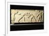 Stele Depicting Wrestling Competition, Relief from Kerameikos Necropolis in Athens, Greece-null-Framed Giclee Print