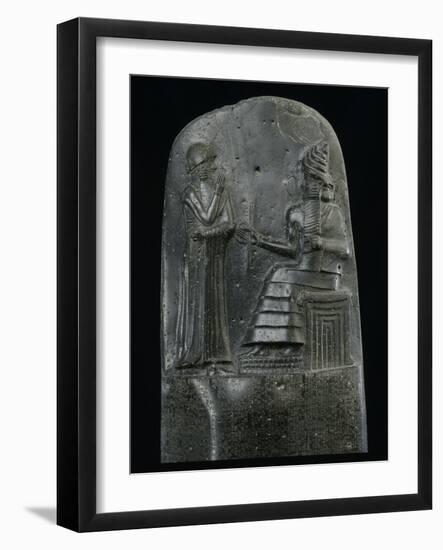 Stèle du Code de lois de Hammurabi-null-Framed Giclee Print