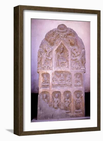 Stele from the Forest of the Stelae, Shaanxi Provincial Museum, Xian-Werner Forman-Framed Giclee Print