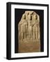 Stele of M. Cocceio Superiano Depicting a Woman Between Two Lares, Guarantors of Iustae Nuptiae-null-Framed Giclee Print