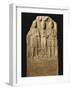 Stele of M. Cocceio Superiano Depicting a Woman Between Two Lares, Guarantors of Iustae Nuptiae-null-Framed Giclee Print