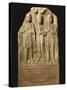 Stele of M. Cocceio Superiano Depicting a Woman Between Two Lares, Guarantors of Iustae Nuptiae-null-Stretched Canvas