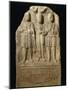 Stele of M. Cocceio Superiano Depicting Woman Between Two Lares-null-Mounted Giclee Print