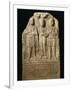 Stele of M. Cocceio Superiano Depicting Woman Between Two Lares-null-Framed Giclee Print