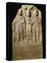 Stele of M. Cocceio Superiano Depicting Woman Between Two Lares-null-Stretched Canvas