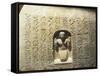 Stele of Royal Son Imiuret, in Honor of Sun God Ra, from Heliopolis-null-Framed Stretched Canvas