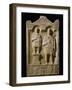 Stele of the Buccinator Aurelio Bitone with Shield and Horn-null-Framed Giclee Print