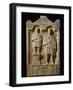 Stele of the Buccinator Aurelio Bitone with Shield and Horn-null-Framed Giclee Print