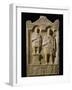 Stele of the Buccinator Aurelio Bitone with Shield and Horn-null-Framed Giclee Print