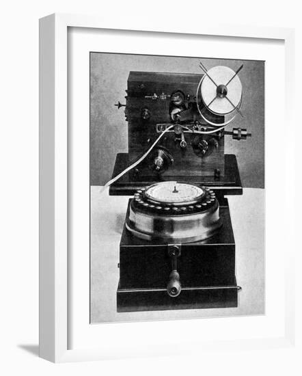 Steljes Type-Printing Telegraph Recorder-null-Framed Photographic Print