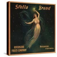 Stella Brand - Riverside, California - Citrus Crate Label-Lantern Press-Stretched Canvas