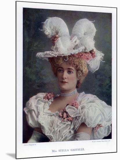 Stella Gastelle, Actress, 1901-W&d Downey-Mounted Giclee Print