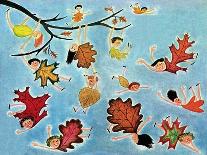 Leaf Kids - Jack & Jill-Stella May DaCosta-Framed Giclee Print