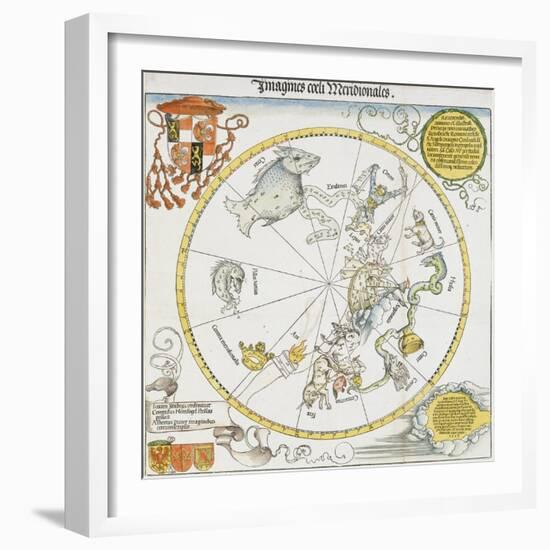 Stellar Map of the Southern Sky, 1515-Albrecht Dürer-Framed Giclee Print