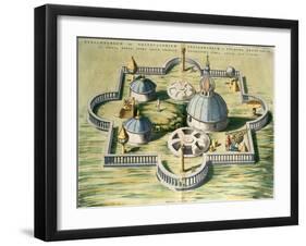 Stellebourg Observatory and Instruments-Joan Blaeu-Framed Giclee Print