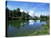 Stellisee and Matterhorn, 4478M, Valais, Swiss Alps, Switzerland-Hans Peter Merten-Stretched Canvas