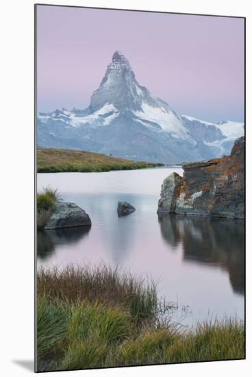 Stellisee, Matterhorn, Zermatt, Valais, Switzerland-Rainer Mirau-Mounted Photographic Print