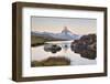 Stellisee, Matterhorn, Zermatt, Valais, Switzerland-Rainer Mirau-Framed Photographic Print