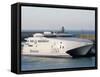Stena Line 'Sea Lynx' Trimaran, Dieppe Harbour, France-Ian Griffiths-Framed Stretched Canvas