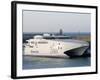 Stena Line 'Sea Lynx' Trimaran, Dieppe Harbour, France-Ian Griffiths-Framed Photographic Print