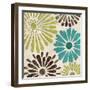 Stencil Flowers I-N. Harbick-Framed Art Print