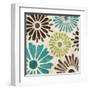 Stencil Flowers II-N. Harbick-Framed Art Print