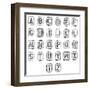 Stencils In Spray Paint-SSilver-Framed Art Print