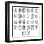 Stencils In Spray Paint-SSilver-Framed Art Print