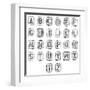 Stencils In Spray Paint-SSilver-Framed Art Print