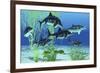 Stenopterygius Is an Extinct Icthyosaur from the Jurassic Age of Europe-null-Framed Art Print