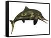 Stenopterygius Was an Icthyosaur from the Jurassic Perio-null-Framed Stretched Canvas