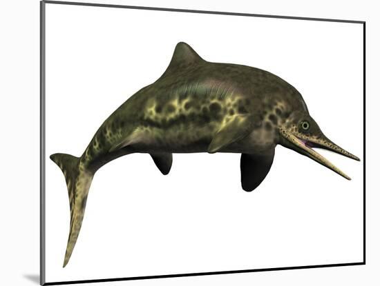 Stenopterygius Was an Icthyosaur from the Jurassic Perio-null-Mounted Art Print