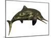 Stenopterygius Was an Icthyosaur from the Jurassic Perio-null-Mounted Art Print