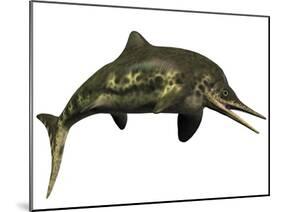 Stenopterygius Was an Icthyosaur from the Jurassic Perio-null-Mounted Art Print